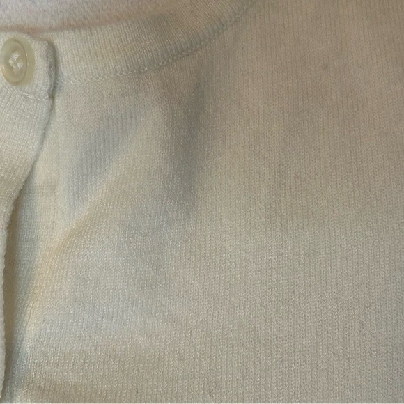 Neely South moon under Ivory button up color block sweater crop size XS NWT - Picture 5 of 5